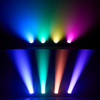 Luz Móvil de Cabeza Bee Eye RGBW LED 19x25W, Efecto Halo Beam Wash, Alta Luminosidad, Luces LED Par para Actuaciones en Clubes