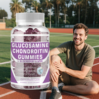 Complément alimentaire végétalien pour les articulations SUNI Private Label, gommes pour les os et les articulations, gommes à la glucosamine et à la chondroïtine pour le soutien des articulations