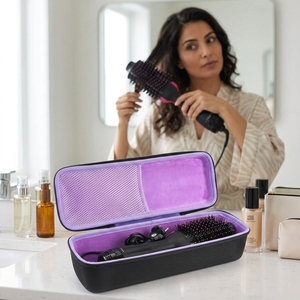 Étui de transport portable de luxe classique en EVA fait main avec fermeture éclair grande capacité pour <span class=keywords><strong>lisseur</strong></span> de <span class=keywords><strong>cheveux</strong></span> OEM – Protection de voyage - Product Image 1