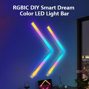 Banqcn müzik Sync akıllı RGBIC <span class=keywords><strong>DIY</strong></span> akıllı rüya renk <span class=keywords><strong>LED</strong></span> oyun duvar aydınlatma <span class=keywords><strong>Bar</strong></span> ev oyun ve yatak odası için dekoratif - Product Image 2