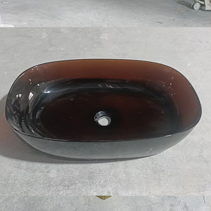 Baignoire autoportante moderne <span class=keywords><strong>en</strong></span> résine bleu royal de luxe, transparente, facile à installer - Product Image 4