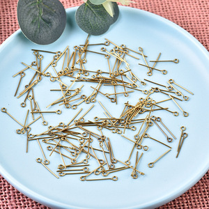 Copper Jewelry Pins Figure 9 Shape For DIY <b>Beading</b> And Pendant Making Various Sizes Copper Blank <b>Needles</b> Jewelry Findings - Product Image 2