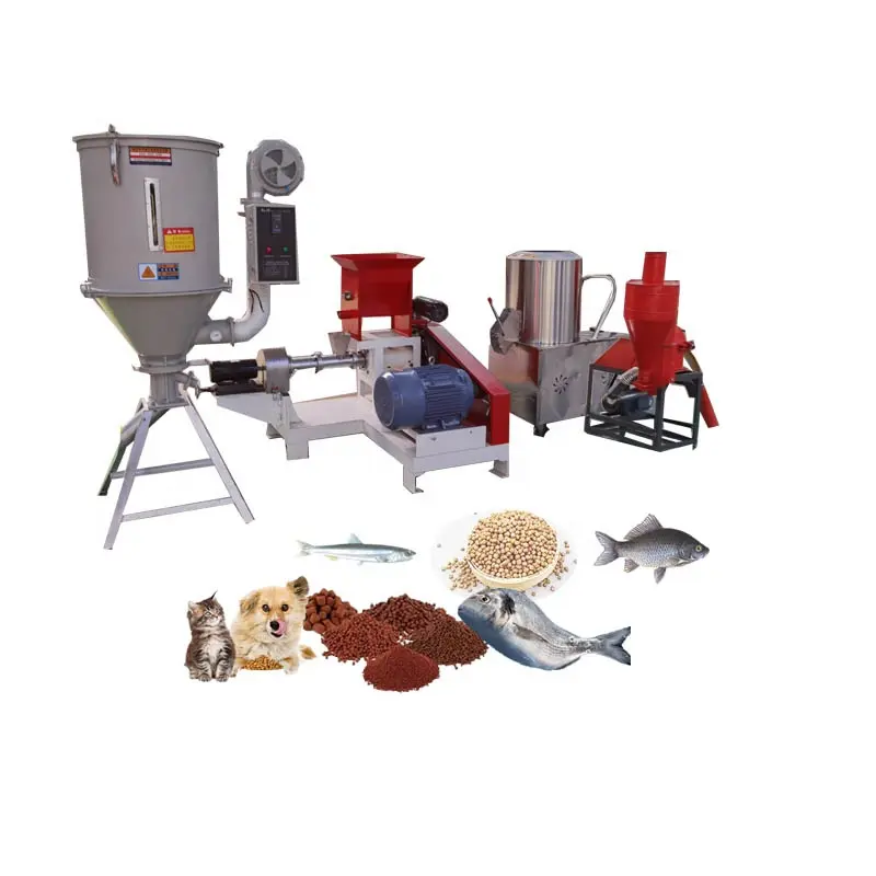 LIMA automatische kleine Getreidemühle Mischmaschine Trockner Mahlwerk Maschine 55 kW Haustierfutter Aquatische Fische Garnelenfuttermittel Pellets Produktionslinie Ghana