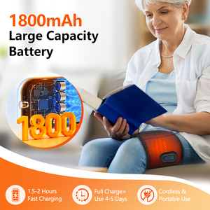 Kablosuz Isıtmalı Hava Basınçlı Kol Baldır Bacak Masaj Kemeri Elektrikli Hava Kompresyonlu Bacak Masaj Aleti Kan Dolaşımı için Isı ile - Product Image 5