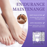 MOOYAM Marque privée Feuille d'origine Masque exfoliant au collagène pour les pieds Masque exfoliant blanchissant et hydratant à la lavande pour les pieds