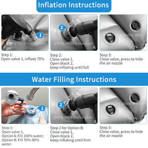 Materasso gonfiabile per massaggio ad aria con cuscino incorporato - Product Image 5