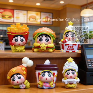 Figura de Niño Japonés Kawaii, Mascota de Comida Rápida, Juguete para Restaurante, Promoción de Comidas Infantiles, Premio en Cápsula Gashapon - Product Image 5