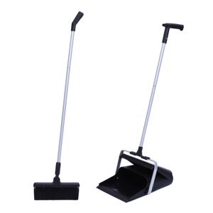 Detachable Windproof Dustpan and Broom Set Windproof Shovel Outdoor Cleaning Plastic
