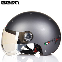 Casco de Motocicleta ABS con Certificación 3C, Unisex, Medio Casco, Universal para Todas las Estaciones, para Scooter Eléctrico/Motocicleta B103