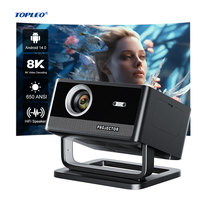 Proyektor Video Topleo Smart Home Traveling Ringan WiFi BT Cinema Android Portabel