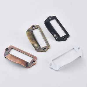 Poignée de meuble rectangulaire en alliage de zinc, tirette de tiroir de style traditionnel, placage durable - Product Image 2