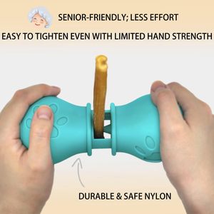 <strong>Bully</strong> <strong>Stick</strong> Holder <strong>for</strong> <strong>Dogs</strong> Lightweight &amp; Portable Chew Holder Prevent Choking Safety Device (Green Large) - Product Image 5