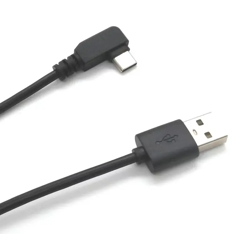 Vente chaude de haute qualité 90 degrés USB-C vers USB 3.1 mâle à femelle câble de charge rapide câble adaptateur de Type C à Angle droit