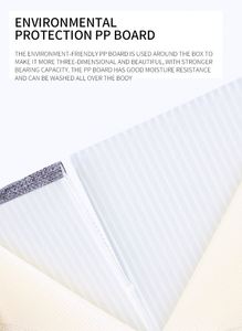Boîte de rangement pliable en polyester à 3 couches, organiseur de tiroirs pour vêtements, sous-vêtements, chaussettes, cubes de rangement pour placard - Product Image 4