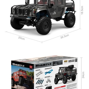 Voiture télécommandée de simulation Hummer, modèle RC Q121, échelle réelle, 4x4, tout-terrain, haute vitesse, jouet pour enfants - Product Image 2