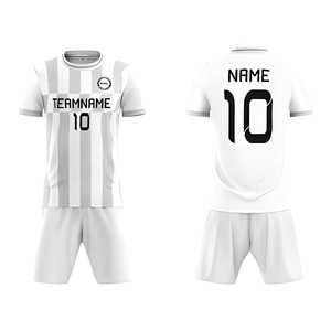 Conjuntos de Camisetas de Fútbol Personalizadas para Hombre, Secado Rápido, Transpirables, Camiseta y Pantalones Cortos para Partido de Fútbol, Personalización Directa de Fábrica, Venta al Por Mayor OEM - Product Image 2