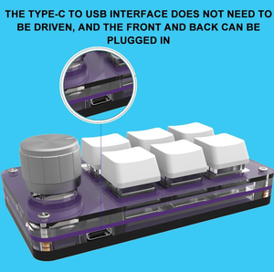 Benutzerdefinierte Programmierung Makro Mechanische Tastatur Typ-C Mini-Tastatur USB Geeignet für Gaming/Büro/Musik/Medien - Product Image 5