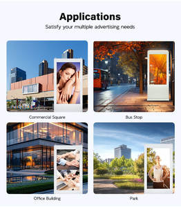 Kecerahan tinggi 4K HD tahan air LCD All-in-<span class=keywords><strong>One</strong></span> luar ruangan Vertikal mesin iklan IP65 lantai sentuh untuk SDK Lift - Product Image 2
