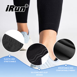 <span class=keywords><strong>IRun</strong></span> Calcetines de compresión deportivos para pantorrilla, Mangas de compresión personalizadas para piernas de baloncesto, Calcetines sin pie, Mangas de compresión para piernas de fútbol - Product Image 2