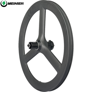 Roues de vélo en carbone <span class=keywords><strong>20</strong></span> <span class=keywords><strong>pouces</strong></span> avec moyeu 100*9/135*9mm, 3 rayons, <span class=keywords><strong>frein</strong></span> à <span class=keywords><strong>disque</strong></span>, pour vélo pliant - Product Image 2
