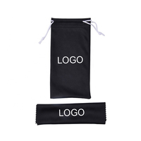 Pochette personnalisée avec logo pour lunettes de soleil, étui souple en tissu microfibre pour lunettes, emballage pour lunettes de soleil