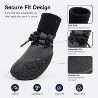 Chaussures imperméables personnalisées pour chien avec semelle antidérapante, tige en coton respirant à motif animal, écologiques pour la protection des pattes