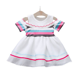 Vestidos Maxi a Rayas para Niñas, Modelos Europeos de Productos para Bebés, para Venta al por Menor, de Fábricas de Confección de Ropa - Product Image 1