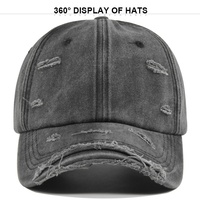 Gorra de Béisbol Desgastada con Lavado Vintage, Gorro Suave Sin Estructura, Gorra de Sol con Visera Curva para Parejas, Estilo Casual y para Exteriores