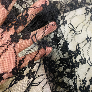 <span class=keywords><strong>Pas</strong></span> <span class=keywords><strong>Cher</strong></span> Nœud-Motif Net Dentelle Tissu Mixte Doux et Respirant Nylon Jacquard Maille pour Robes et Costumes - Product Image 4