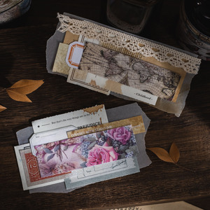 50 unids/pack libro de pegatinas Natural una serie de manuales ilustrados Retro mano <span class=keywords><strong>cuenta</strong></span> DIY Material decoración pegatinas 6 - Product Image 3