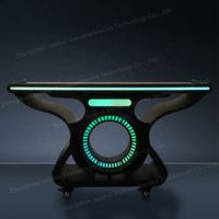 Écran LED 3D personnalisé en couleur pleine, cabine DJ cool, table de DJ, cabine DJ LED, comptoir de bar tendance pour bar, boîte de nuit