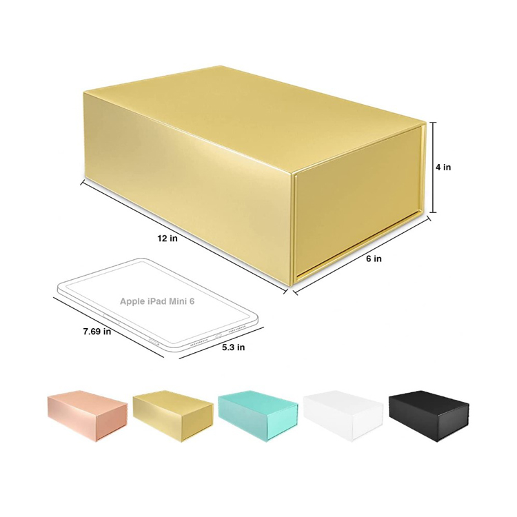 Rose Gold Magnetic Gift Boxes Packaging Luxury for ipad