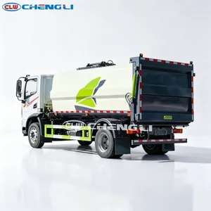 Camión de basura eléctrico CLW de 9m³ con montaje lateral para saneamiento urbano - Product Image 4