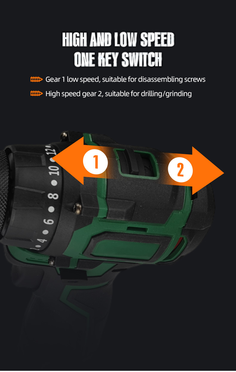 16V China Portable Other and Tools Hand Lithium Battery Brushless Impact Dc Motor Cordless Power Nail Drill Machine · image 5