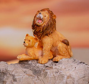 Animali in resina plastica statuette realistiche cavallo leone mini casa delle bambole finta gioco regalo mini regali giocattolo promozionale per i bambini - Product Image 6