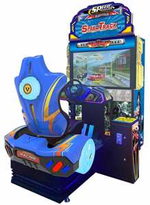Máquina de Juego Arcade de Carreras Metálica con Monedas para Interiores, Simulador de Conducción en Pista de Velocidad en Venta - Product Image 2