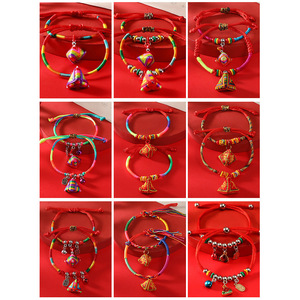 Five Colored Rope Bracelet Handmade <b>Braided</b> For Children Babies Adults Dragon Boat Festival Rice Dumpling <b>Accessories</b> Jewelry - Product Image 1