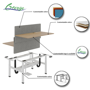 Nhanh chóng cài đặt đương đại điện 2 CHỖ NGỒI đứng Chiều cao có thể điều chỉnh bàn khung văn phòng nhà đồ nội thất máy tính bảng - Product Image 4