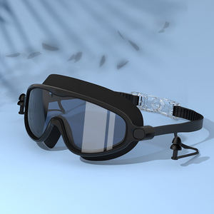 แว่นตาว่ายน้ำเล่นกีฬาสำหรับเด็กกรอบป้องกันรังสียูวีแบบมีปลั๊กอุดหูป้องกันหมอกป้องกันยูวี - Product Image 3