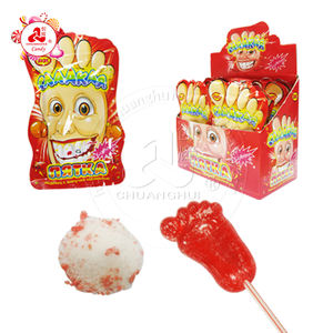 Lecca-lecca Rosso con Piedi Grandi e Effetto Scoppiettante - Product Image 1