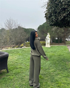 King Mcgreen Star un Set <span class=keywords><strong>completo</strong></span> di felpa da <span class=keywords><strong>donna</strong></span> di fascia alta <span class=keywords><strong>Casual</strong></span> felpa e pantaloni lunghi Set in due pezzi - Product Image 4