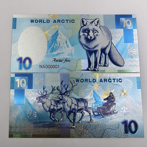 Custom Free Design Plastic Card Arctic Animals Souvenir Silver Foil Plated <strong>Banknote</strong> - Product Image 6