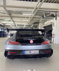 Pièces automobiles pour <span class=keywords><strong>Mercedes</strong></span> AMG <span class=keywords><strong>GT</strong></span> GTC GTS Kit de carrosserie AMG <span class=keywords><strong>GT</strong></span> amélioré série noire style pare-chocs avant et arrière Kit de carrosserie de capot de spoiler - Product Image 6