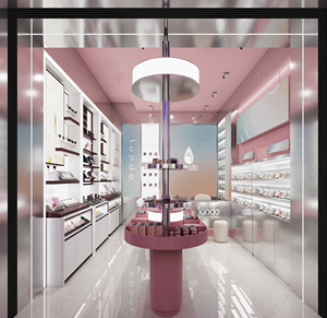 Custom Modern Portable MDF Cosmetic Display Stand Commercial Retail Wall <strong>Shelf</strong> - Product Image 2