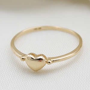 Кольцо для помолвки из цельного золота MaiYi 9К/10К/14К/18К с сердечками для женщин - Product Image 2