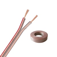 Cable de altavoz 16AWG Cable de audio de cobre OFC transparente de 2 conductores para cine en casa, audio para coche, sistema de sonido