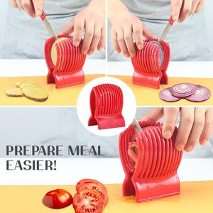 Soporte <span class=keywords><strong>para</strong></span> Cortar Tomates con Agarre Firme, Diseño Ergonómico con 13 Divisores <span class=keywords><strong>para</strong></span> Cortes Precisos, Ideal <span class=keywords><strong>para</strong></span> Rebanar y Triturar Tomates y Limones - Product Image 6