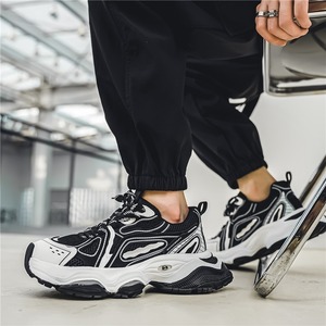 Zapatos deportivos de malla transpirable para hombre, verano 2024, nuevos, modernos, con suela gruesa, que aumentan la altura, para correr, deporte y ocio. - Product Image 4