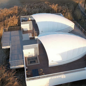 <span class=keywords><strong>Tente</strong></span> de luxe moderne en forme de coquille, unité d'hôtel de glamping avec salle de bain complète - Product Image 4