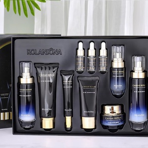 スキンケアセット美容製品ペプチドキャビア白化抗しわ保湿フェイシャルクレンザー血清クリーム - Product Image 2